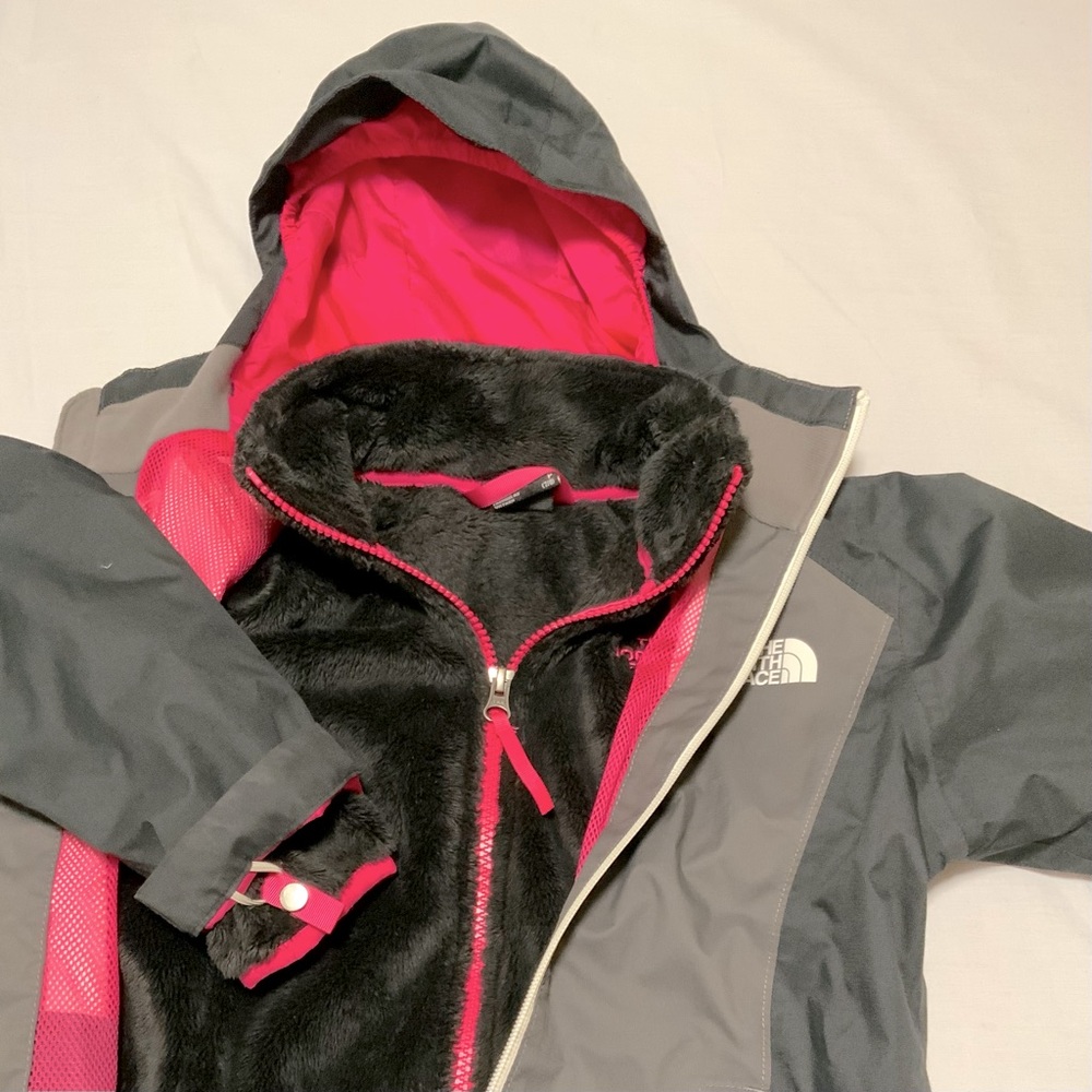 TNF girls 2 layer jacket